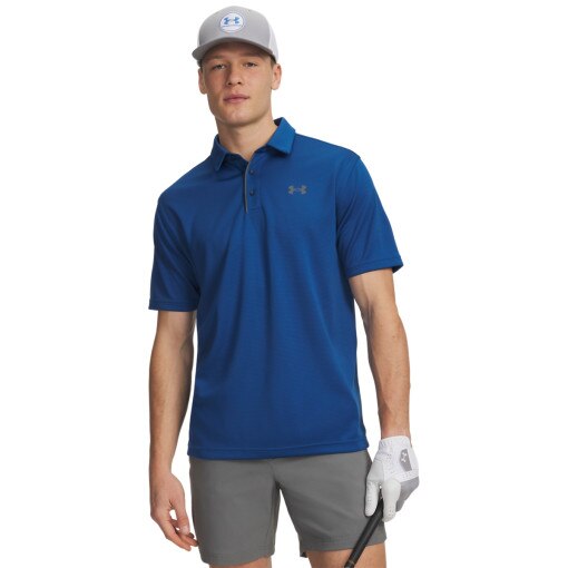  UNDER ARMOUR Męska koszulka do golfa Under Armour Tech Polo  niebieska Niebieski