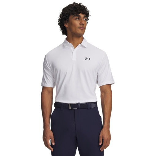 Obrazek dla: UNDER ARMOUR Męska koszulka do golfa Under Armour UA Matchplay Polo  biała Biały