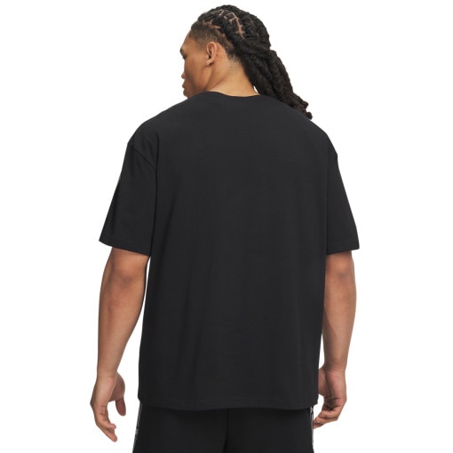 Męska koszulka oversize z krótkim rękawem Under Armour UA Icon HWT Tee Taped - czarna