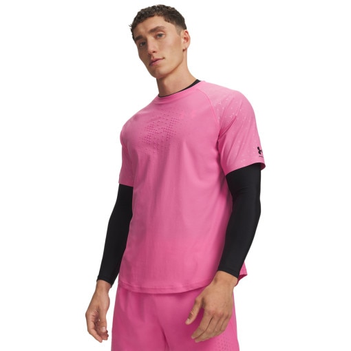 Obrazek dla: UNDER ARMOUR Męska koszulka piłkarska Under Armour UA Challenger Elite SS różowa Rożowy