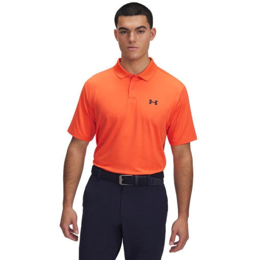 UNDER ARMOUR Męska koszulka polo Under Armour UA Matchplay Polo  pomarańczowa  Pomarańczowy