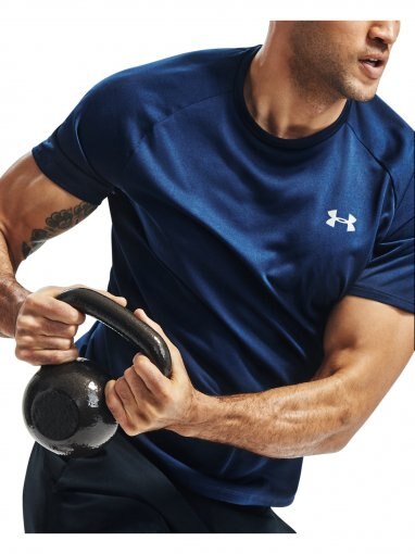 UNDER ARMOUR Męska koszulka treningowa UNDER ARMOUR Tech 2.0 SS Tee  granatowa Granatowy