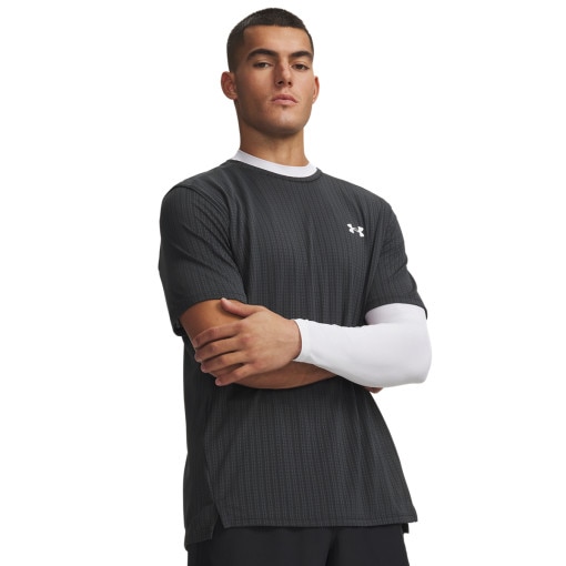 Obrazek dla: UNDER ARMOUR Męska koszulka treningowa Under Armour Tech Vent Jacquard NEW  czarna Czarny