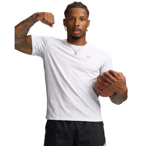 Obrazek dla: UNDER ARMOUR Męska koszulka treningowa Under Armour The Bouncy Tee  biała Biały