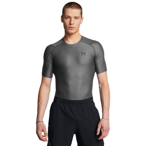 UNDER ARMOUR Męska koszulka treningowa Under Armour UA HG IsoChill Comp SS szara Szary