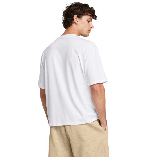 Męska koszulka treningowa Under Armour UA Meridian Pocket SS - biała