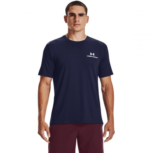 UNDER ARMOUR Męska koszulka treningowa UNDER ARMOUR UA Rush Energy SS  granatowa Granatowy