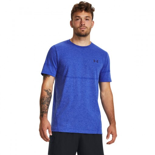 UNDER ARMOUR Męska koszulka treningowa Under Armour UA Vanish Elite Seamless SS  niebieski Niebieski