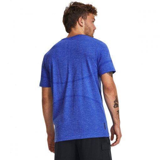Męska koszulka treningowa Under Armour UA Vanish Elite Seamless SS - niebieski