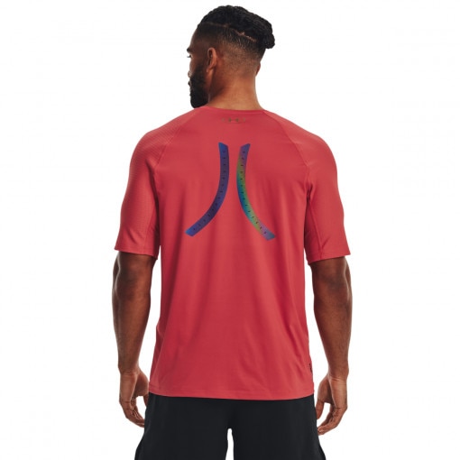 Męska koszulka treningowa Under Armour UA SmartForm Rush Nov SS - czerwona