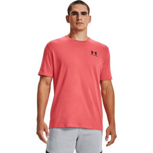  UNDER ARMOUR Męska koszulka treningowa UNDER ARMOUR UA SPORTSTYLE LC SS  czerwona  Red neon