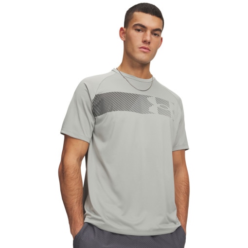 Obrazek dla: UNDER ARMOUR Męska koszulka treningowa Under Armour UA Tech Graphic Tee  szara Szary