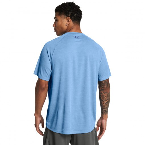 Męska koszulka treningowa Under Armour UA Tech Textured SS - niebieska