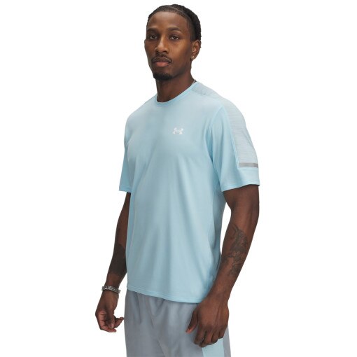 UNDER ARMOUR Męska koszulka treningowa Under Armour UA Tech Utility SS  niebieski Niebieski