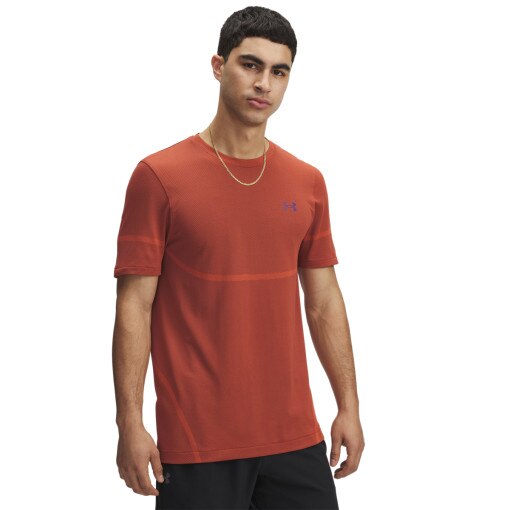 UNDER ARMOUR Męska koszulka treningowa Under Armour UA Vanish Elite Seamless SS  pomarańczowa  Pomarańczowy