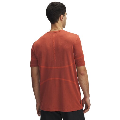 Męska koszulka treningowa Under Armour UA Vanish Elite Seamless SS - pomarańczowa 