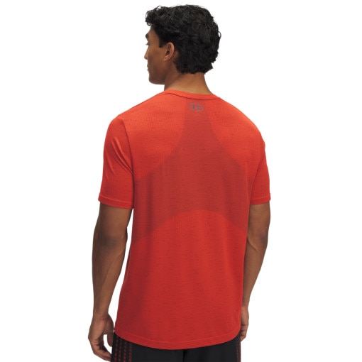 Męska koszulka treningowa Under Armour UA Vanish Seamless SS - pomarańczowa