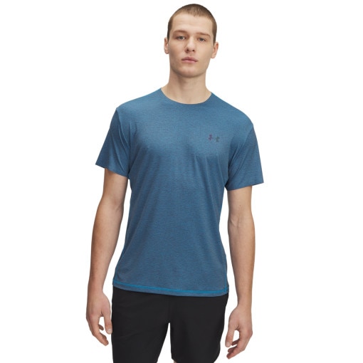 UNDER ARMOUR Męska koszulka treningowa Under Armour Vanish Elite Vent Prtd SS  niebieska Niebieski