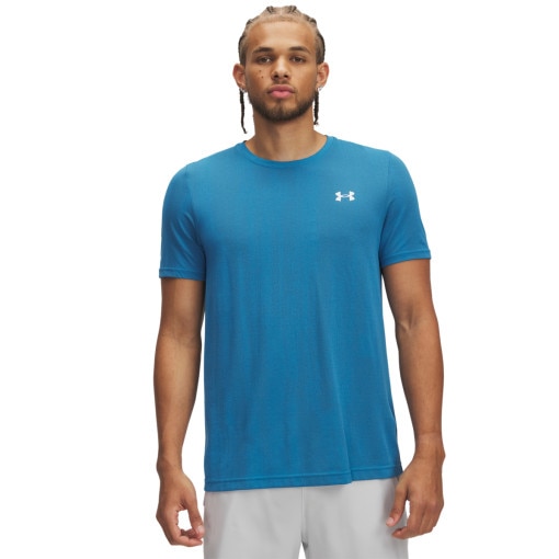 UNDER ARMOUR Męska koszulka treningowa Under Armour Vanish Seamless Novelty SS  niebieska Niebieski