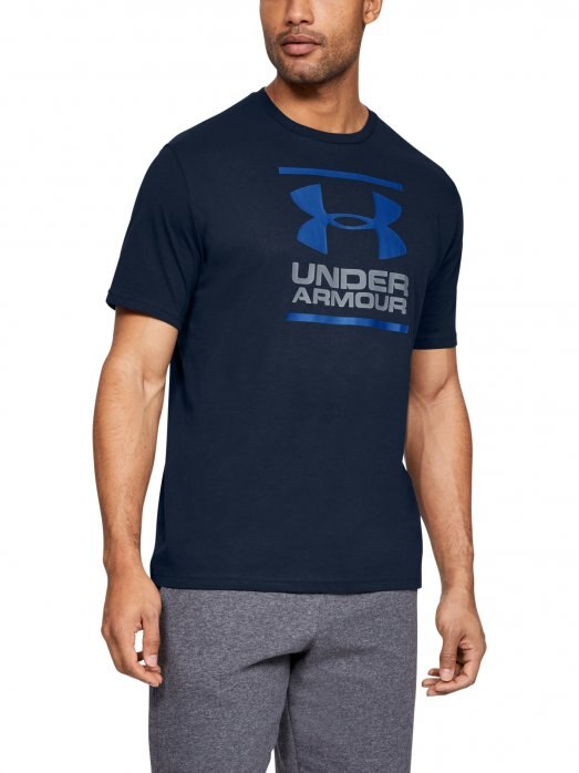  UNDER ARMOUR Męska koszulka UNDER ARMOUR GL Foundation SS  granatowa  Granatowy