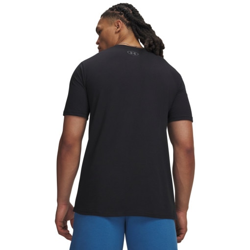 Męska koszulka z krótkim rękawem Under Armour UA M BOX WM LABEL SS - czarna