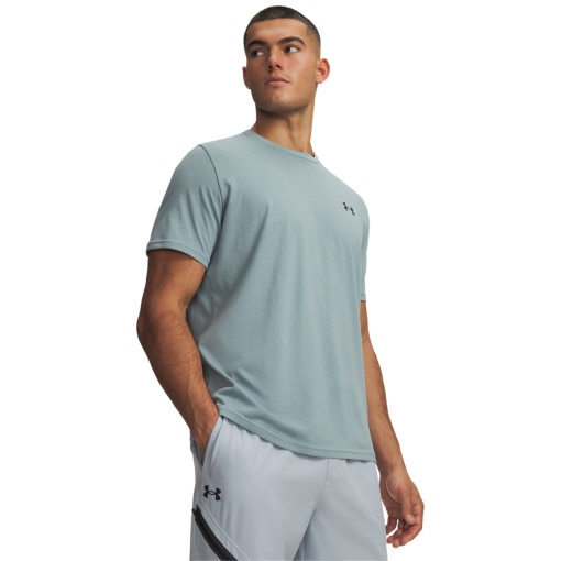 Obrazek dla: UNDER ARMOUR Męska koszulka z krótkim rękawem Under Armour UA M CENTER BOXED LOGO SS  szara Szary