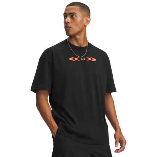 Obrazek dla: UNDER ARMOUR Męska koszulka z krótkim rękawem Under Armour UA M HWT ECHO JET SS  czarna Czarny