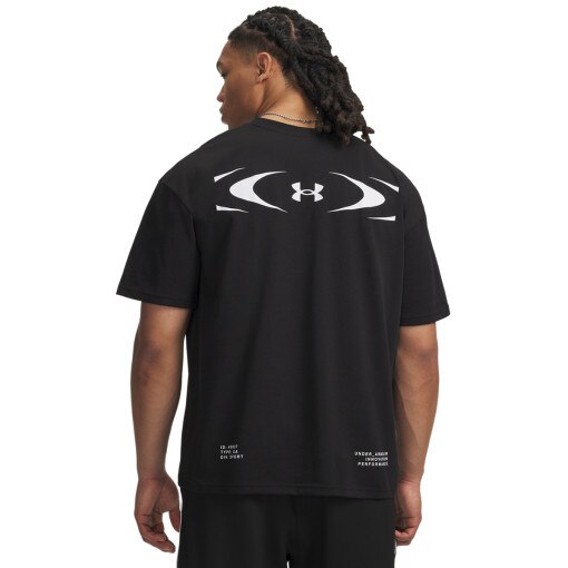 Męska koszulka z krótkim rękawem Under Armour UA M HWT ECHO LOGO OS SS - czarna