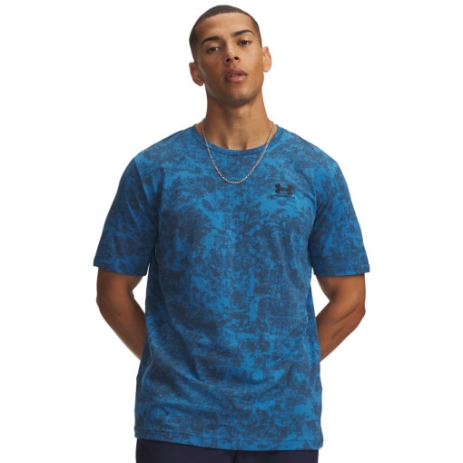Obrazek dla: UNDER ARMOUR Męska koszulka z krótkim rękawem Under Armour UA M ICON SS NOVELTY  niebieska Niebieski