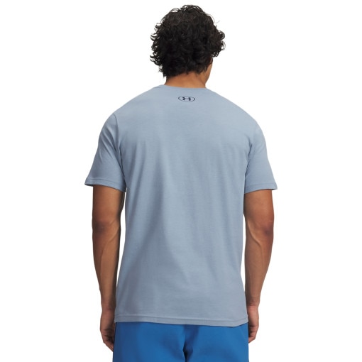 Męska koszulka z krótkim rękawem Under Armour UA M LOGO WM SS - niebieska