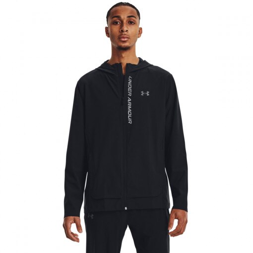 UNDER ARMOUR Męska kurtka do biegania Under Armour UA OutRun the STORM Jacket czarna Czarny