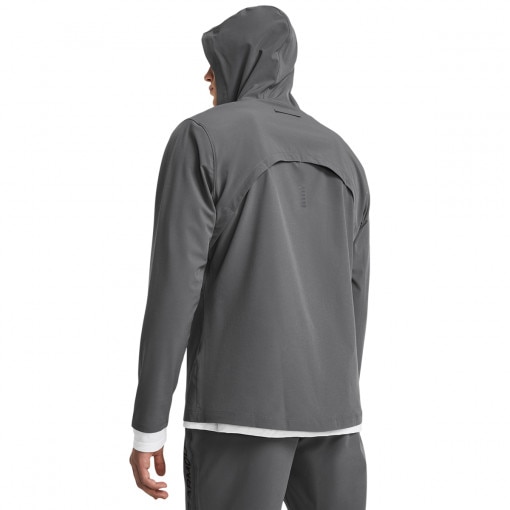 Męska kurtka do biegania Under Armour UA OutRun the STORM Jacket - szara 