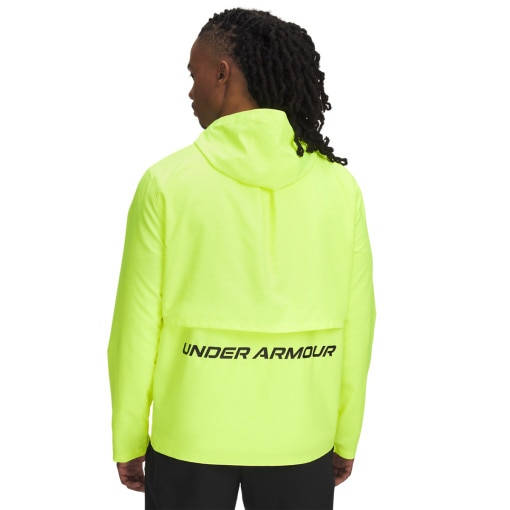 Męska kurtka do biegania Under Armour UA Storm Run Hooded Jacket - żółta