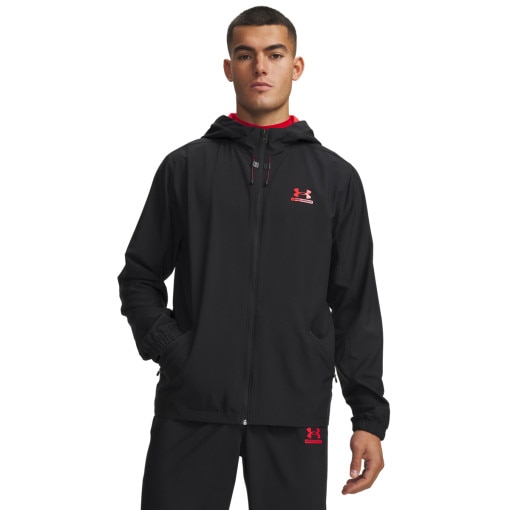 Obrazek dla: UNDER ARMOUR Męska kurtka treningowa Under Armour UA Tech Sport Woven Jacket  czarna Czarny