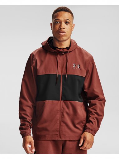 UNDER ARMOUR Męska kurtka UNDER ARMOUR SPORTSTYLE WIND JACKET  bordowa Bordowy