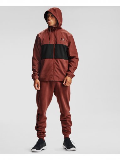 Męska kurtka UNDER ARMOUR SPORTSTYLE WIND JACKET - bordowa
