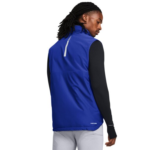 Męski bezrękawnik do biegania Under Armour Launch Pro Insulated Vest - niebieski