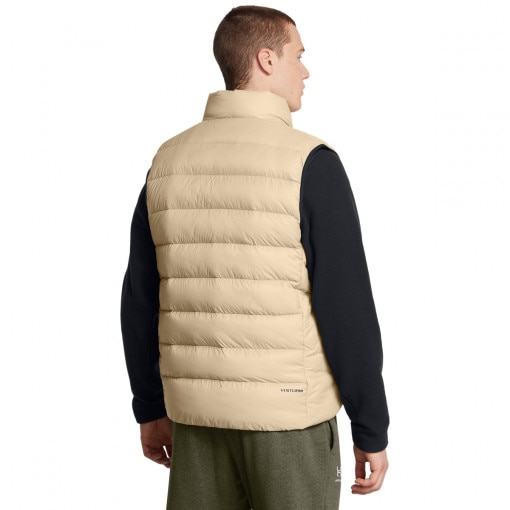 Męski bezrękawnik z puchem naturalnym Under Armour Legend Down Vest - beżowy