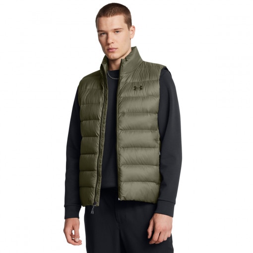 UNDER ARMOUR Męski bezrękawnik z puchem naturalnym Under Armour Legend Down Vest  oliwkowy/khaki Oliwkowy