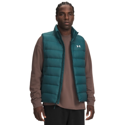 Obrazek dla: UNDER ARMOUR Męski bezrękawnik z puchem naturalnym Under Armour Legend Down Vest turkusowy Turkusowy
