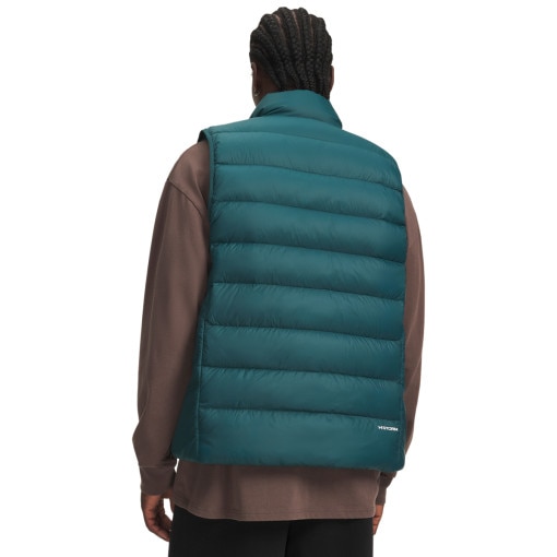 Męski bezrękawnik z puchem naturalnym Under Armour Legend Down Vest - turkusowy