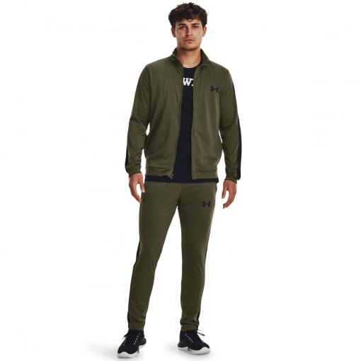 UNDER ARMOUR Męski dres komplet treningowy Under Armour UA Rival Knit Track Suit khaki Khaki