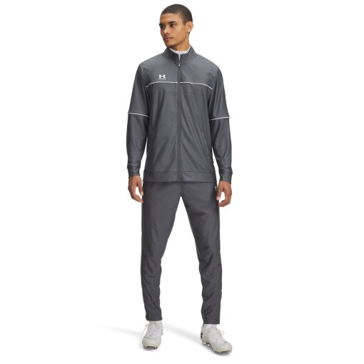 UNDER ARMOUR Męski dres komplet treningowy Under Armour UA M Challenger Tracksuit  szary Szary