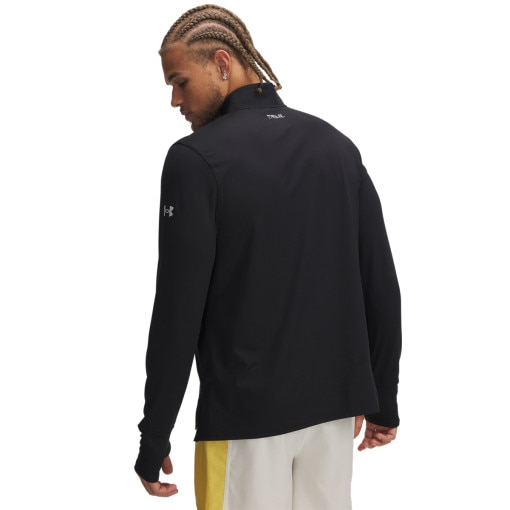 Męski longsleeve do biegania Under Armour UA Trail Run Quarter Zip - czarny