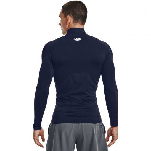 Męski longsleeve treningowy termoaktywny UNDER ARMOUR UA CG Armour Comp Mock - granatowy