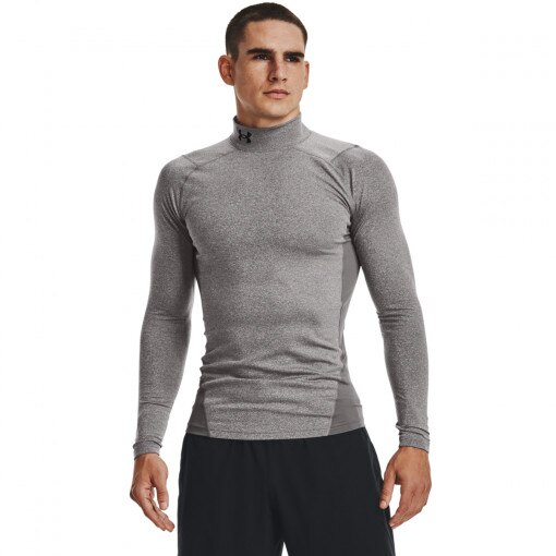 UNDER ARMOUR Męski longsleeve treningowy termoaktywny UNDER ARMOUR UA CG Armour Comp Mock  szary Czarny