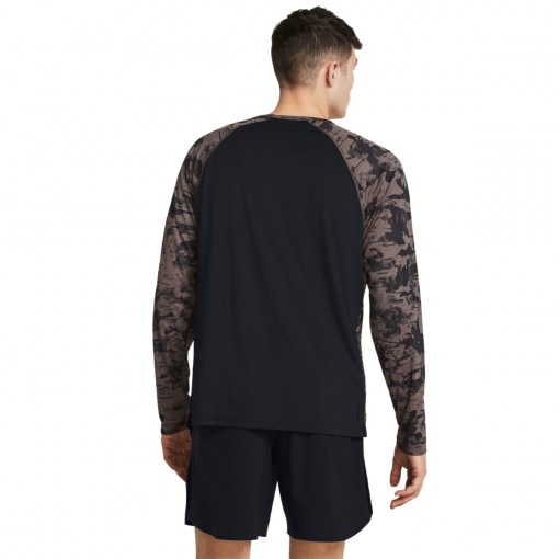 Męski longsleeve treningowy Under Armour Project Rock IsoChill LS - brązowy