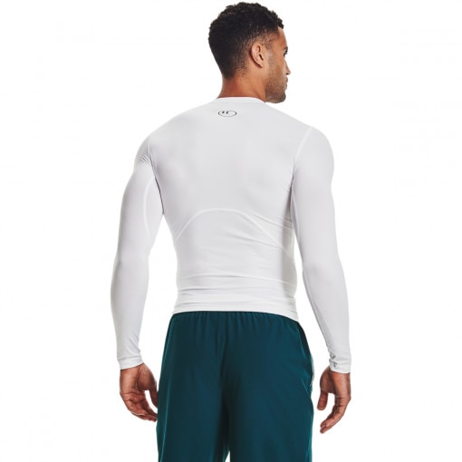 Męski longsleeve treningowy UNDER ARMOUR UA HG Armour Comp LS - biały