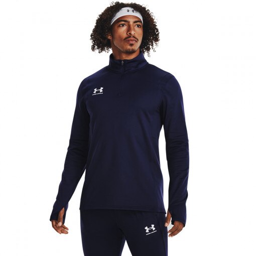 UNDER ARMOUR Męski longsleeve treningowy Under Armour UA M's Challenger Midlayer  granatowy Granatowy