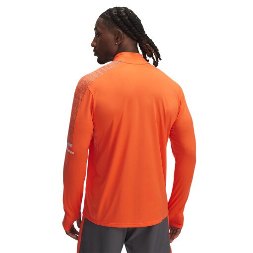 Męski longsleeve treningowy Under Armour UA Tech Utility 1/4 Zip - pomarańczowy